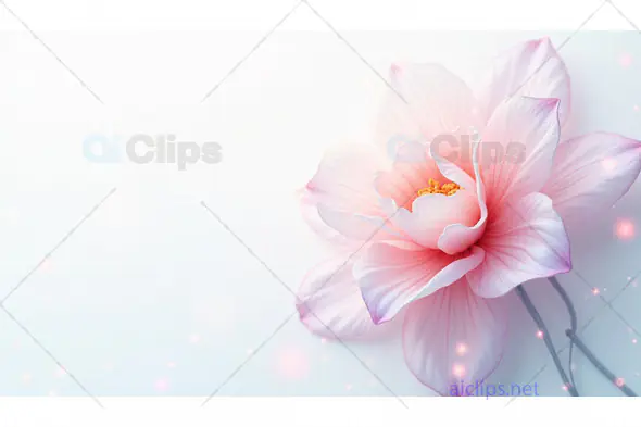 Delicate Pink Flower with Soft Glow