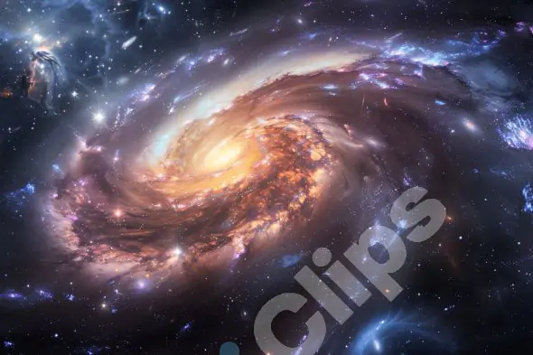 Spiral Galaxy in Deep Space