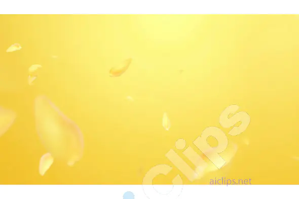 Floating Yellow Petals on Gradient Background - Serene Nature Design