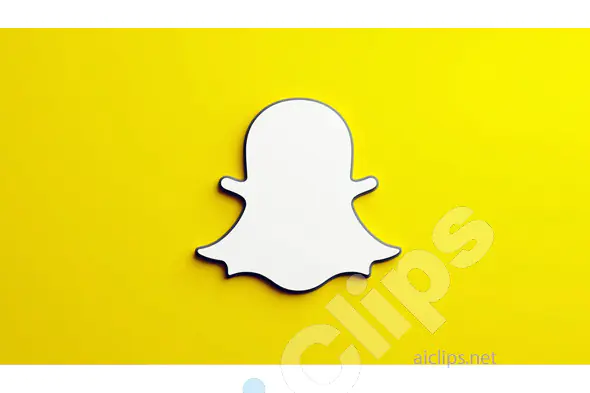 High-Resolution Snapchat Logo on Yellow Background