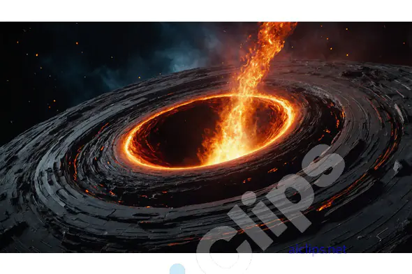 fiery ring, cosmic ring, space, galaxy, universe, black hole, fire, cosmic art, digital art, sci-fi,