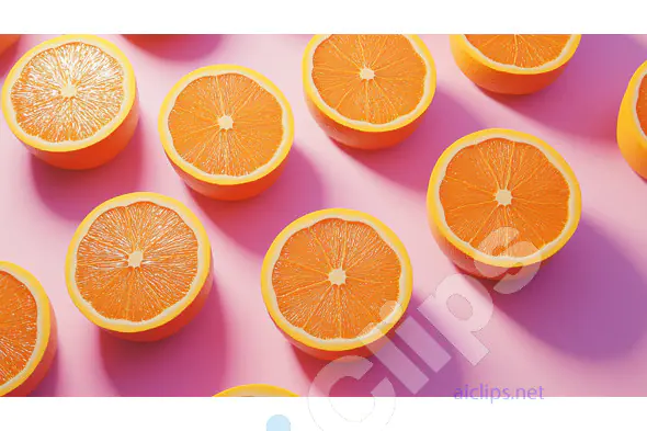 Orange Halves Pattern