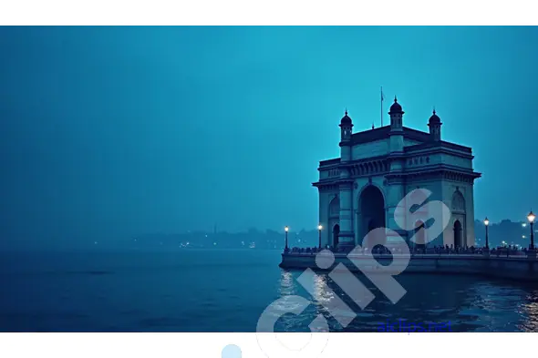 Gateway of India at Dusk with Illuminated Waterfront