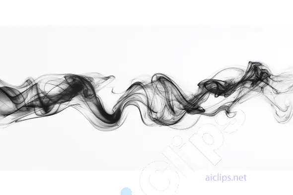 Abstract Black Ink Smoke