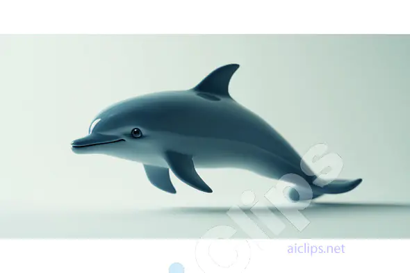 Cartoon Dolphin Render