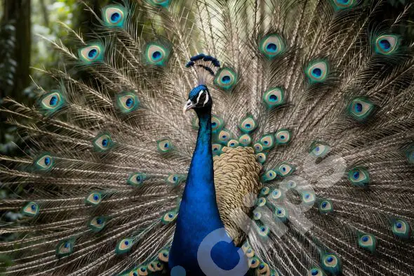 Majestic Peacock Display