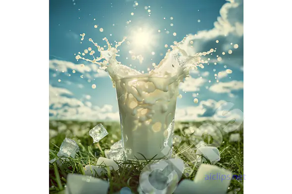 Refreshing Milk Splash