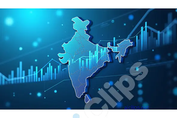 India Economic Growth Map with Financial Charts