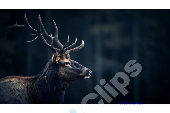 Majestic Elk in Forest