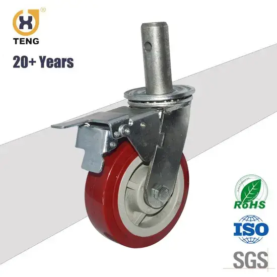 Bánh xe 2 inch chịu lực dành cho giàn giáo với vật liệu PU cao cấp