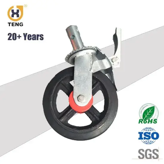 Bánh xe 2 inch chịu lực dành cho giàn giáo với vật liệu PU cao cấp