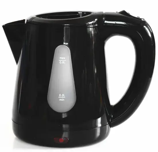 Ấm đun nước điện 0.8L với thiết kế cửa sổ nước trong suốt và chất liệu nhựa cao cấp