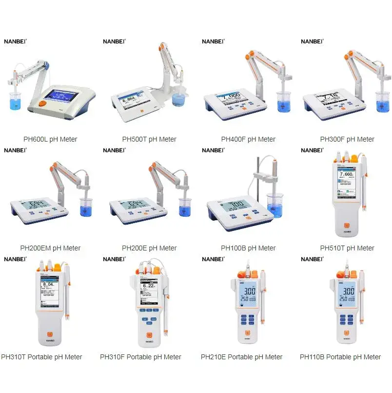 Thiết bị đo pH hiệu chuẩn điểm kỹ thuật số LCD để bàn - Sự lựa chọn từ 1-3 sản phẩm hình ảnh 13-description