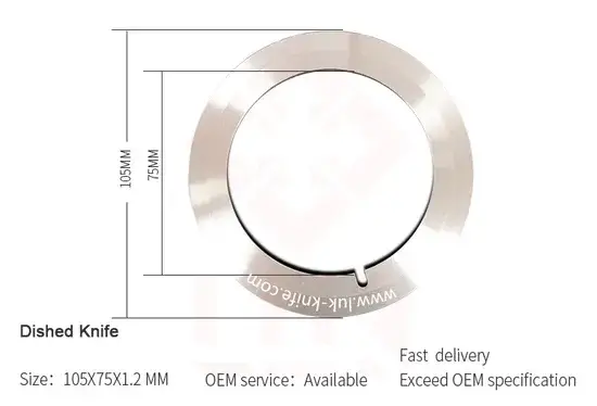 105mm Lưỡi dao cắt rãnh lăn lưỡi dao cắt bìa sóng chất lượng cao