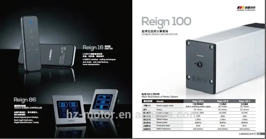 Động cơ cuộn điện và động cơ rèm điện cho thiết bị 100-240V hình ảnh 16-description