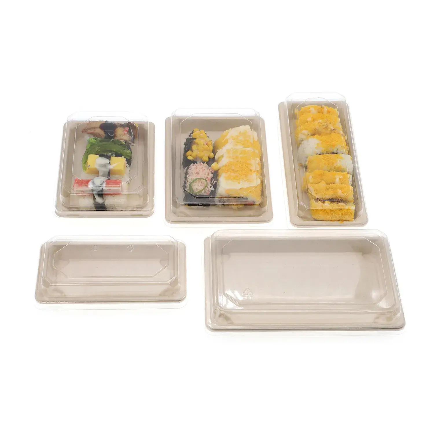 Thuyền gỗ 100% tự nhiên dùng một lần, thân thiện với môi trường cho đĩa sushi thơm ngon