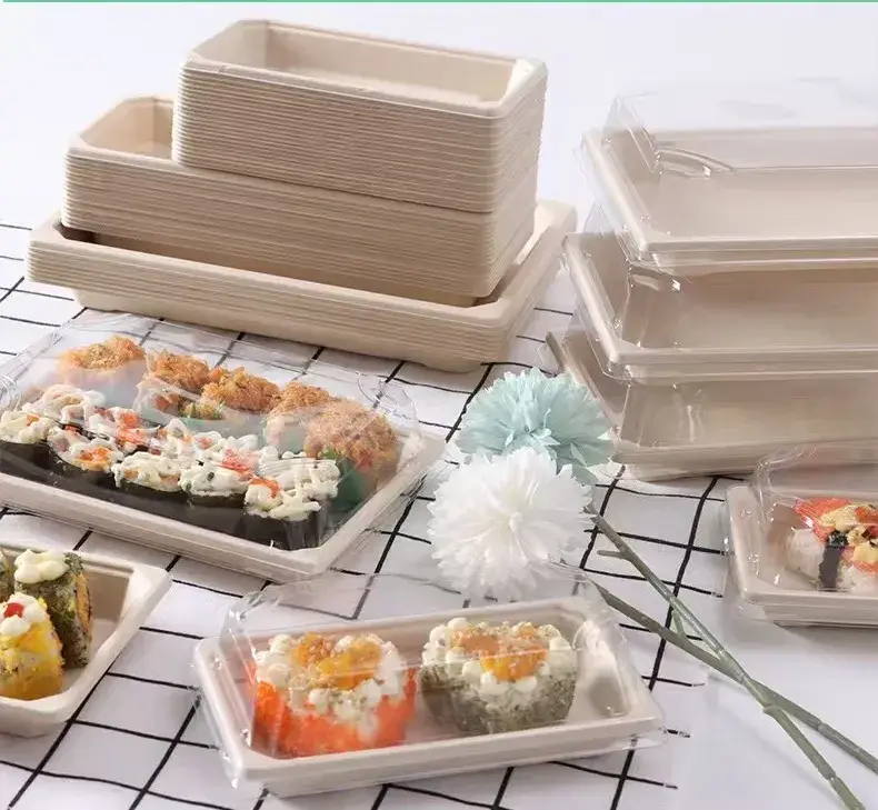 Thuyền gỗ 100% tự nhiên dùng một lần, thân thiện với môi trường cho đĩa sushi thơm ngon hình ảnh 16-description