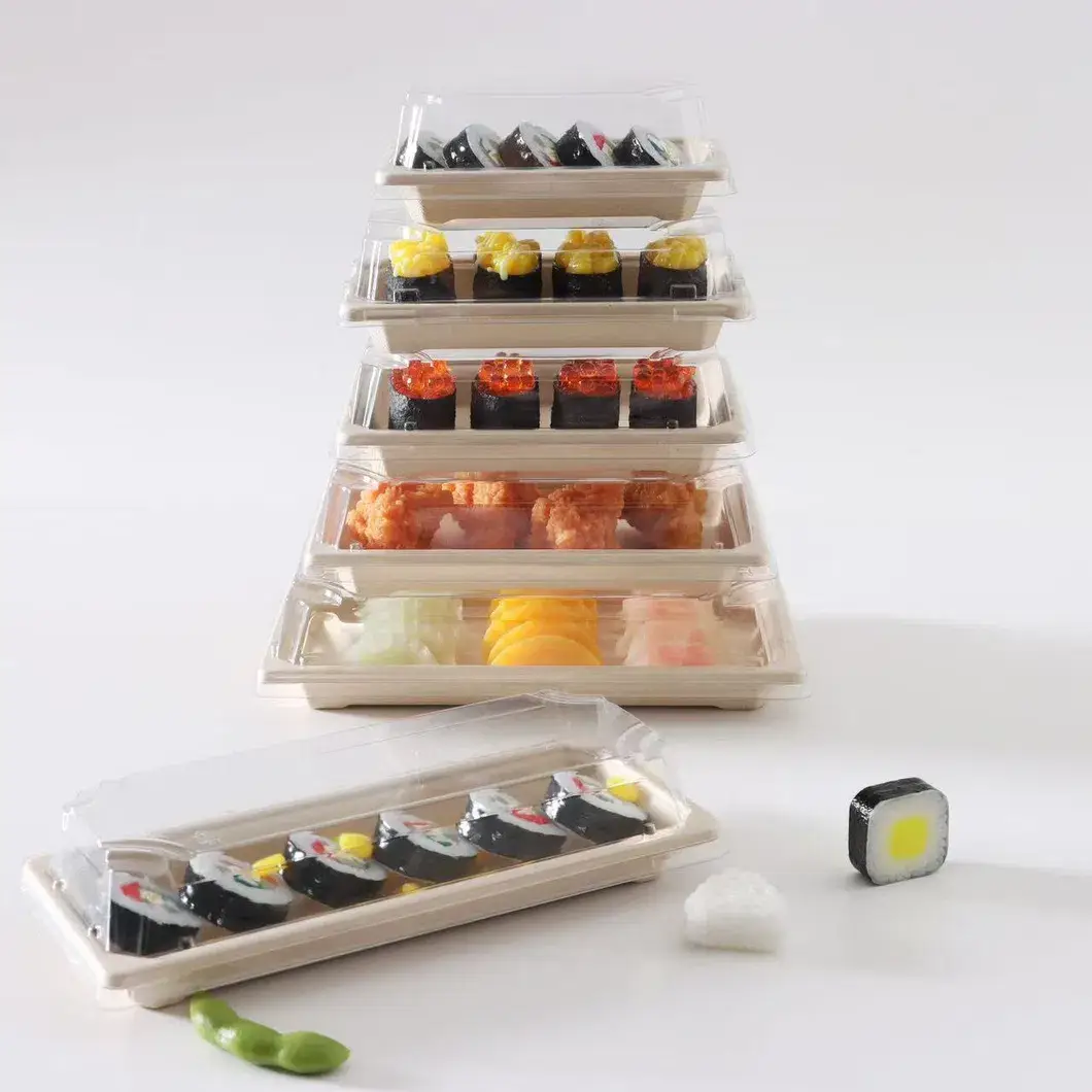 Thuyền gỗ 100% tự nhiên dùng một lần, thân thiện với môi trường cho đĩa sushi thơm ngon hình ảnh 30-description