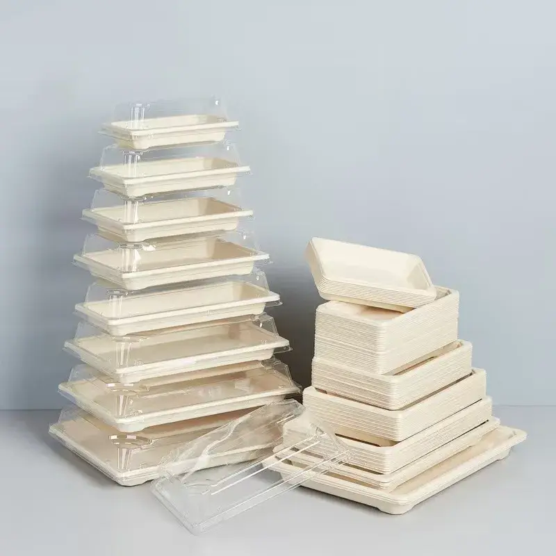 Thuyền gỗ 100% tự nhiên dùng một lần, thân thiện với môi trường cho đĩa sushi thơm ngon hình ảnh 24-description