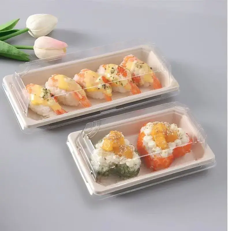 Thuyền gỗ 100% tự nhiên dùng một lần, thân thiện với môi trường cho đĩa sushi thơm ngon hình ảnh 21-description