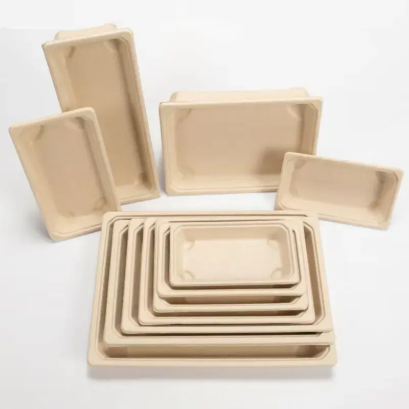 Thuyền gỗ 100% tự nhiên dùng một lần, thân thiện với môi trường cho đĩa sushi thơm ngon