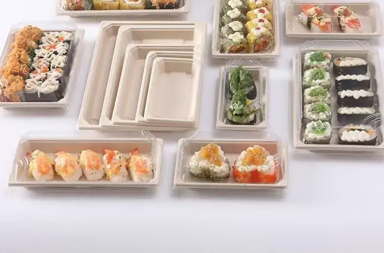 Thuyền gỗ 100% tự nhiên dùng một lần, thân thiện với môi trường cho đĩa sushi thơm ngon hình ảnh 15-description
