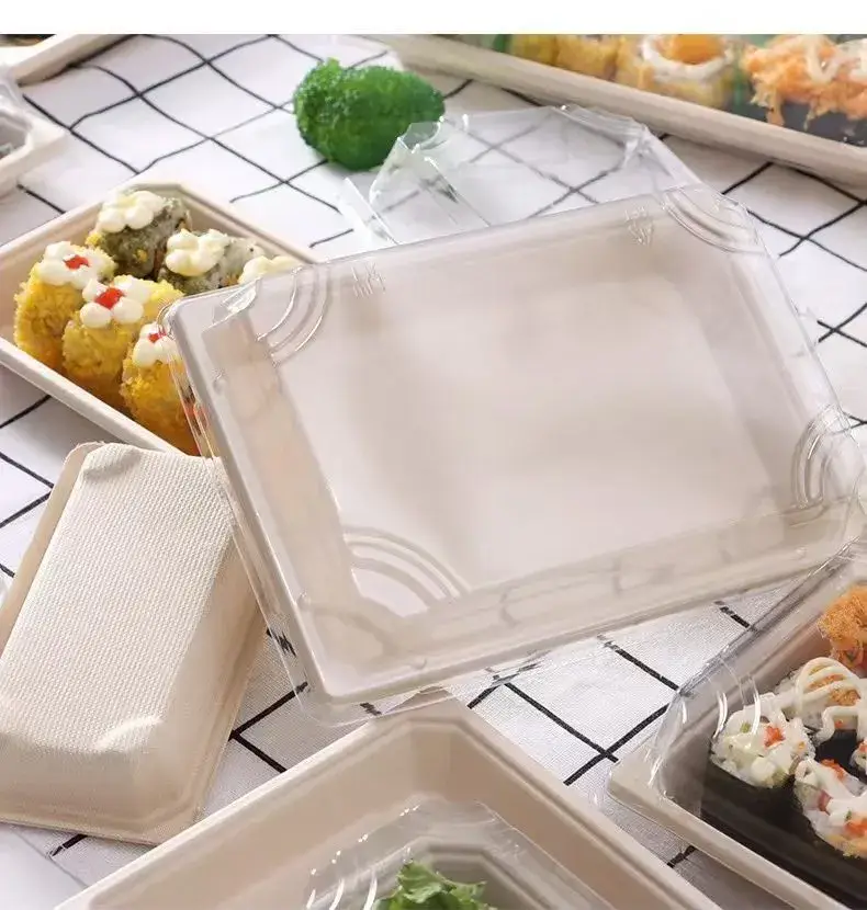 Thuyền gỗ 100% tự nhiên dùng một lần, thân thiện với môi trường cho đĩa sushi thơm ngon hình ảnh 20-description