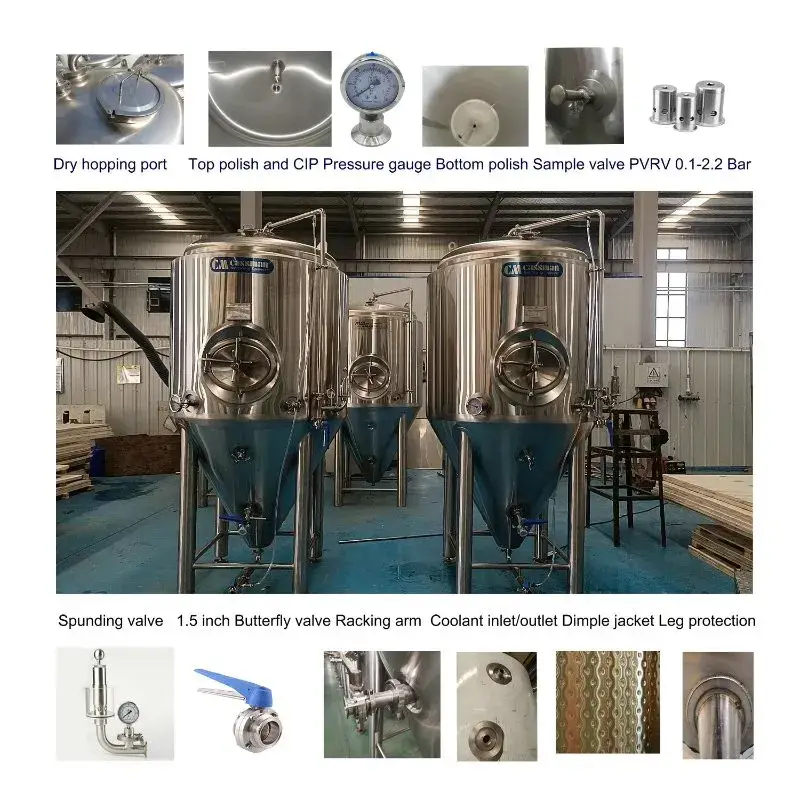 Thiết bị sản xuất bia tươi 1000L phù hợp cho những nhà máy bia quy mô nhỏ hình ảnh 20-description