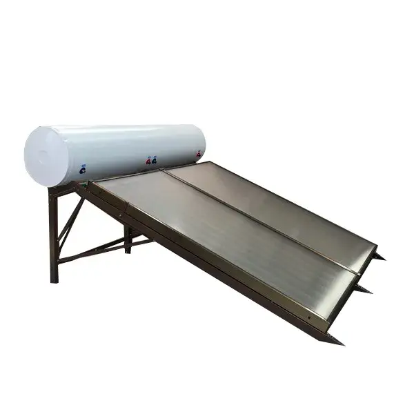 Bồn nước nóng năng lượng mặt trời hấp thụ màu xanh - Tùy chọn dung tích 100L/150L/200L/300L/400L, áp suất cao, tấm phẳng