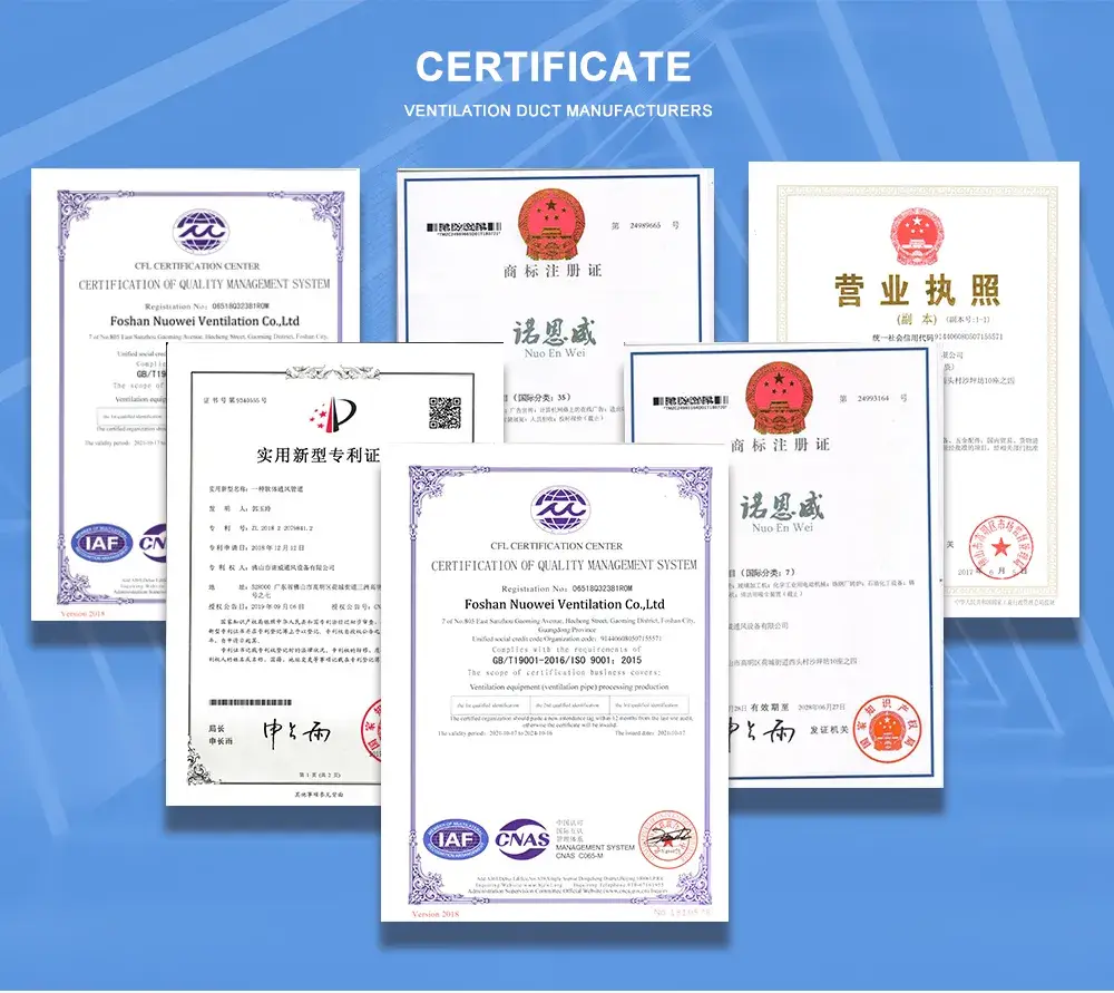 Ống dẫn khí điều hòa cách điện PVC 100mm-1500mm - Lựa chọn lý tưởng cho hệ thống điều hòa không khí đặc biệt hình ảnh 21-description