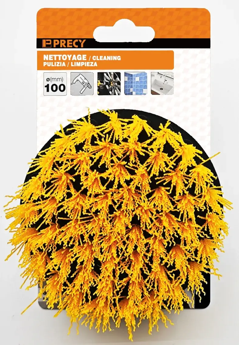 Bàn chải làm sạch phẳng màu vàng vật liệu PP 100mm - sản phẩm chăm sóc vệ sinh hiệu quả hình ảnh 15-description