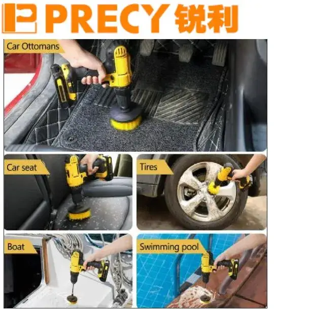 Bàn chải làm sạch phẳng màu vàng vật liệu PP 100mm - sản phẩm chăm sóc vệ sinh hiệu quả