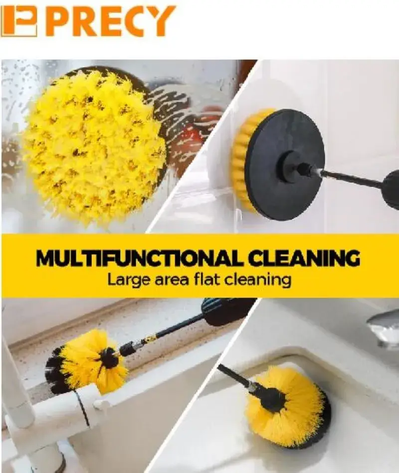 Bàn chải làm sạch phẳng màu vàng vật liệu PP 100mm - sản phẩm chăm sóc vệ sinh hiệu quả hình ảnh 14-description