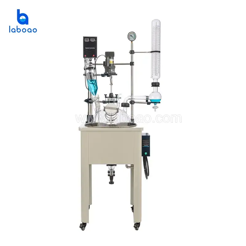Bể phản ứng thủy tinh 10L phòng thí nghiệm - giải pháp cho quy trình hóa học