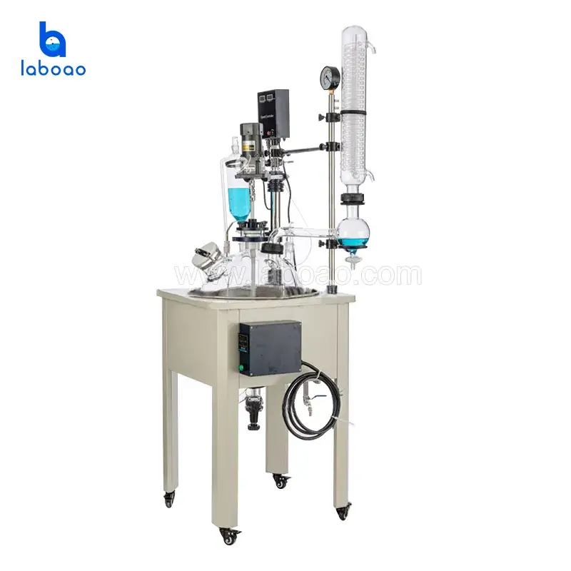 Bể phản ứng thủy tinh 10L phòng thí nghiệm - giải pháp cho quy trình hóa học
