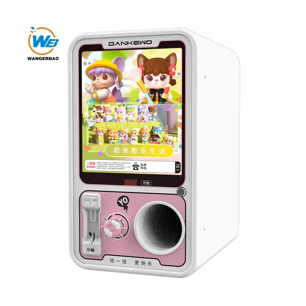 Máy bán hàng tự động mini bằng kim loại Wangerbao cho trứng xoắn đồ chơi Gacha
