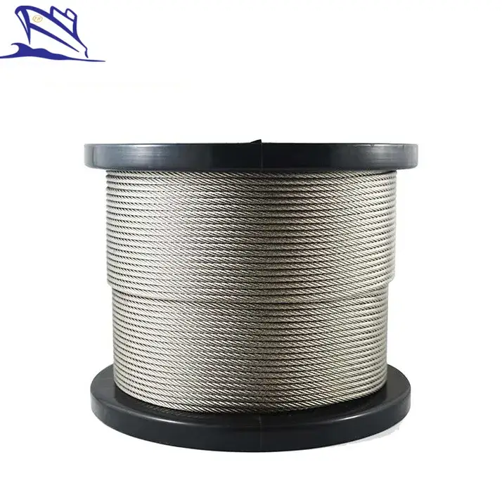 Cáp dây thép mạ kẽm chất lượng tốt phục vụ cho cần cẩu tháp trên tàu