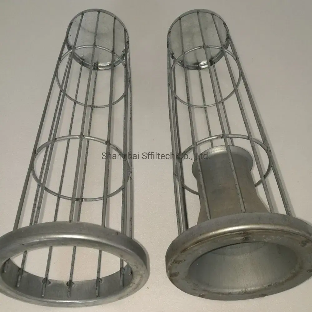 Giỏ lọc bằng thép không gỉ cho hệ thống thu bụi với chất liệu organosilicone