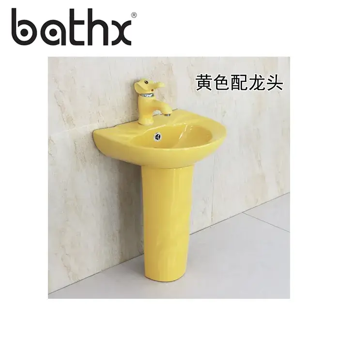 Bồn rửa tay và chân trẻ em bằng sứ chất lượng cao, thiết kế một khối