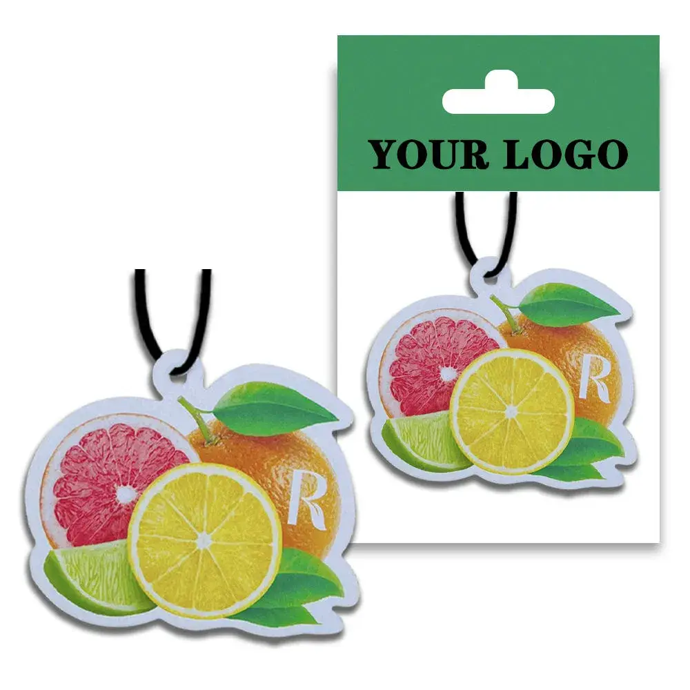 Khử mùi tùy chỉnh sublimation: Thẻ và giấy nước hoa treo xe, làm mới không khí hiệu quả