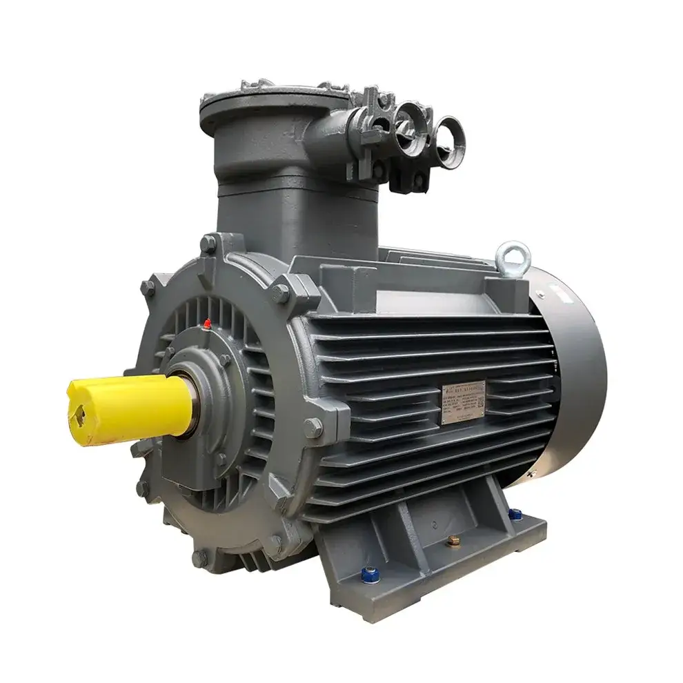 Động cơ ba pha điện nổ an toàn từ 0.55kw đến 15kw, sản phẩm chống cháy AC không đồng bộ cảm ứng với 4p