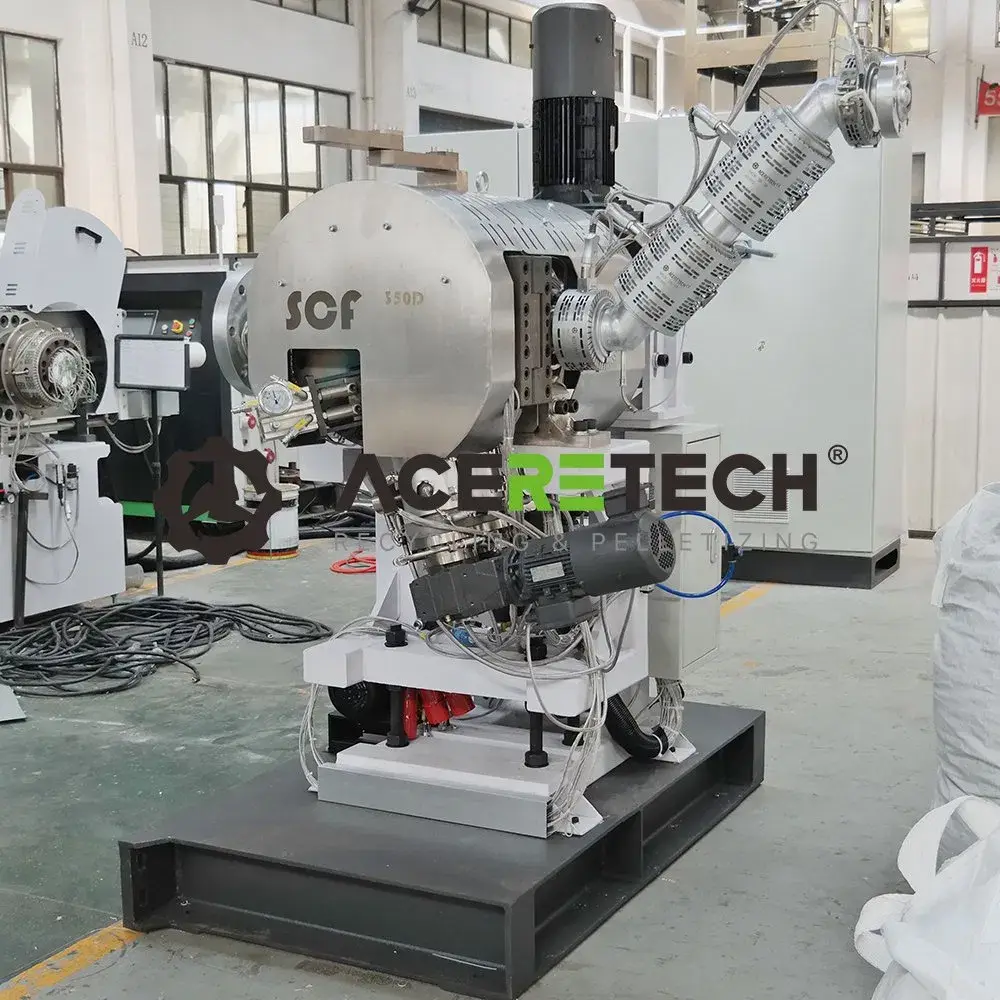 Thiết bị sản xuất tái chế chai nhựa của Aceretech - không sử dụng lưới