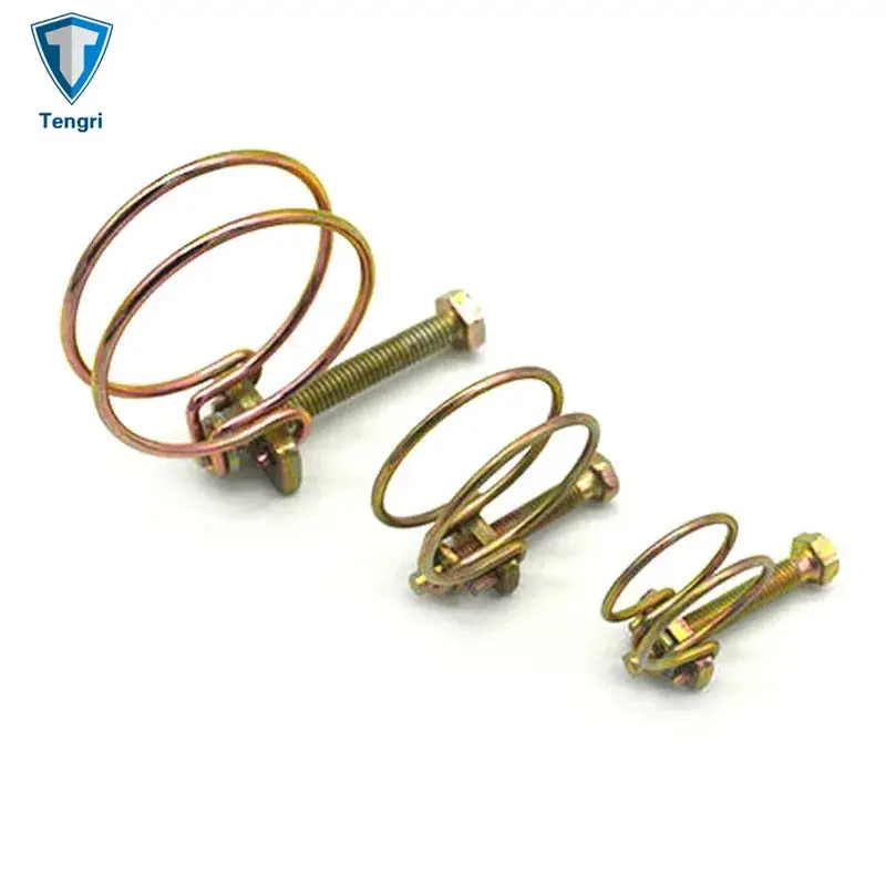 Ống mềm điều chỉnh được kẹp bởi vít và bu lông khóa mạ kẽm vàng