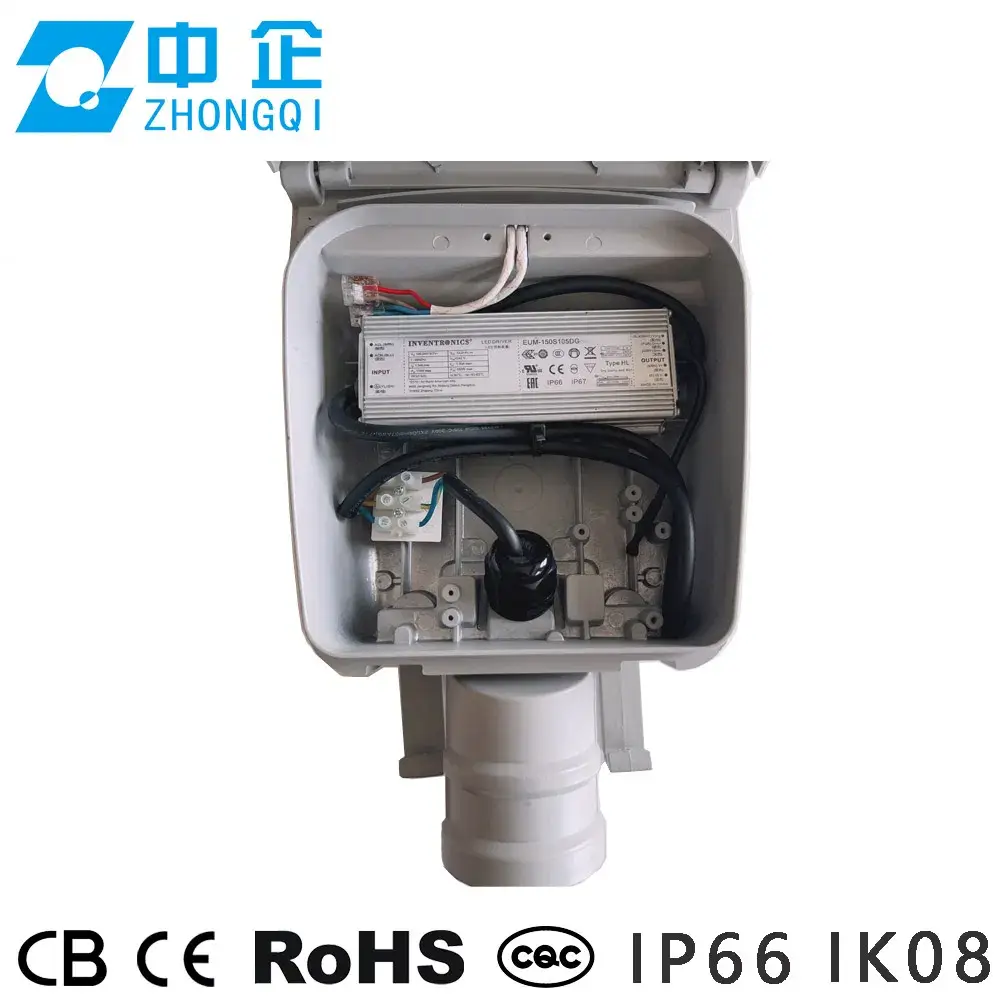 Đèn đường LED chống chói, chống nước, có cảm biến độ sáng, bảo hành 5 năm, đa dạng công suất và chuẩn CE