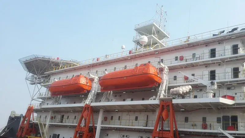 Chứng nhận Irs Ec Approval cho thuyền cứu hộ 150 người với thiết bị cần cẩu và cần nâng đầy đủ