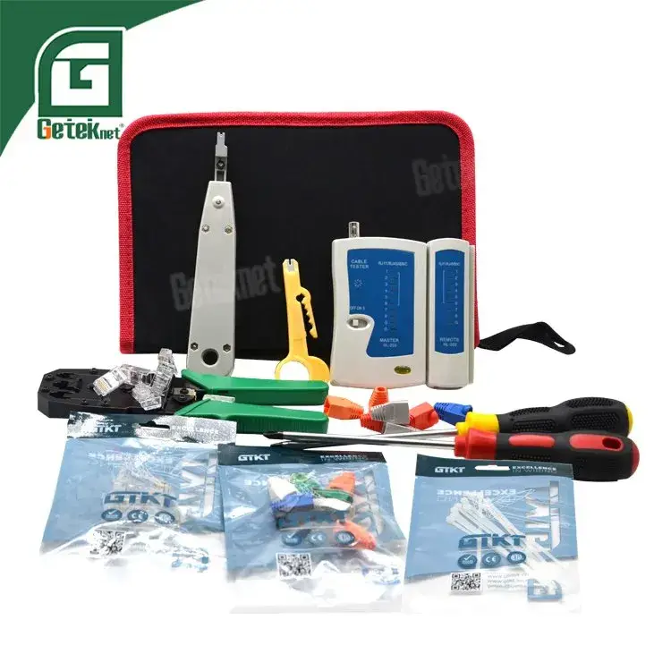 Bộ Dụng Cụ Bấm Cáp Mạng Geteknet cho Cáp Cat5 và Cat6