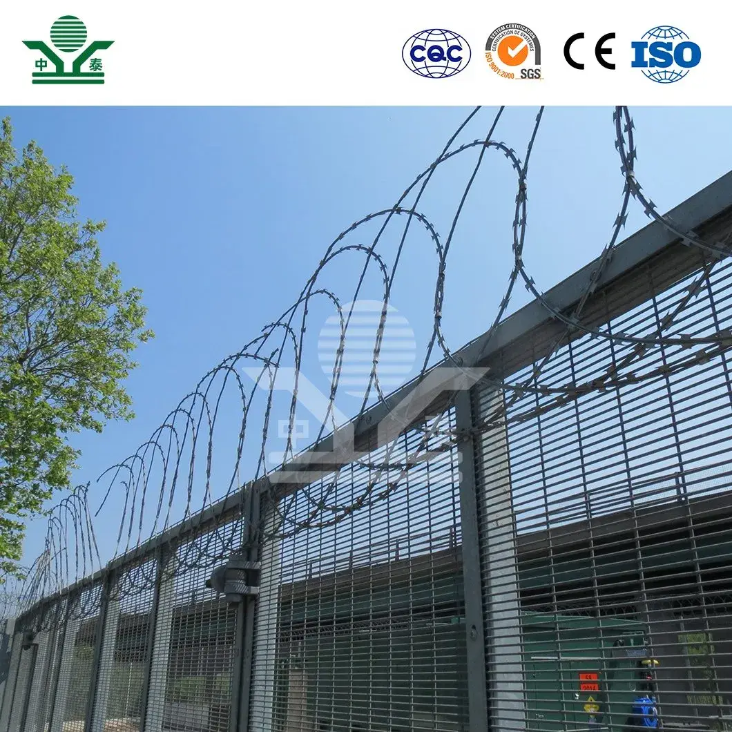 Dây kẽm gai xoắn Zhongtai Trung Quốc - Sản phẩm đường kính 300mm 450mm 730mm cho hàng rào an ninh sân trước
