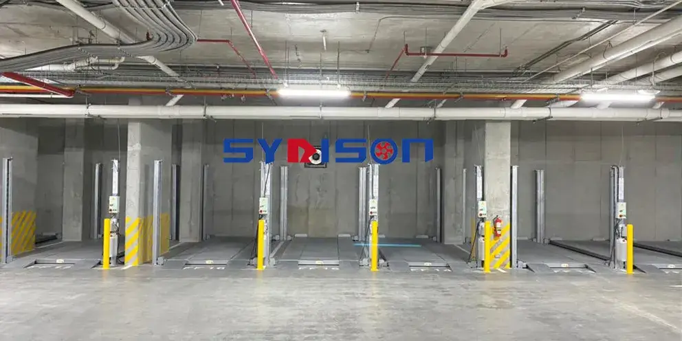 Thang nâng đỗ xe ô tô thủy lực 10 tấn cho hệ thống đỗ xe trong gara