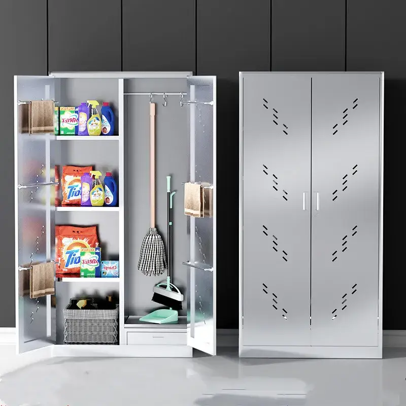 Tủ lưu trữ thép không gỉ đa năng với 4 ngăn và kích thước 1800*900*400mm cho vệ sinh và làm sạch hiệu quả