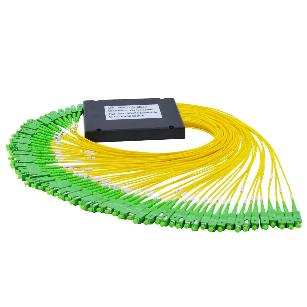 Bộ chia sợi quang mini thép FTTH 1X2 1X4 1X8 1X16 Fbt Copuler 0.9mm 2way 4way 8way PLC